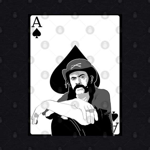 Ace of Spades Lemmy Kilmister Motorhead playing card by Blaze_Belushi